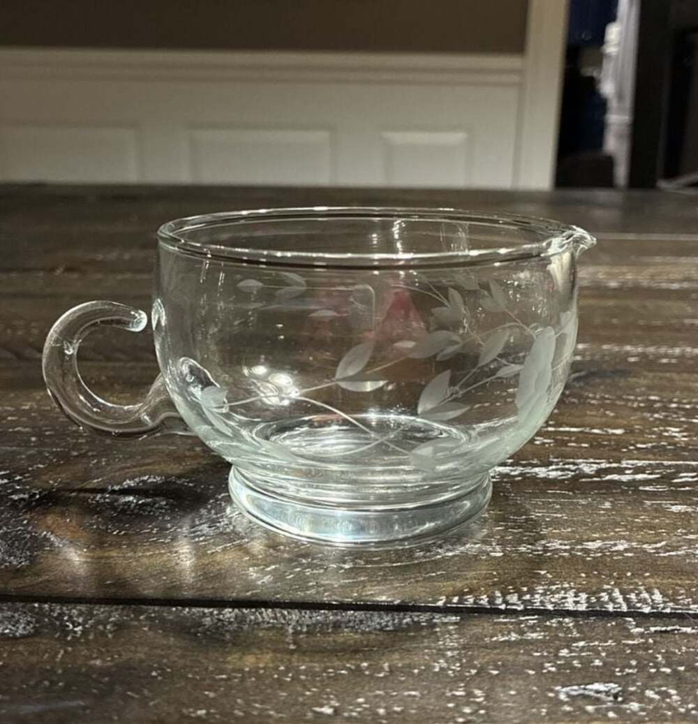 Princess House Heritage Crystal Glass Creamer